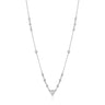 Bespoke Trillion Diamond Pendant Necklace by Marina Fragoso