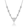 Bespoke Trillion Diamond Pendant Necklace by Marina Fragoso