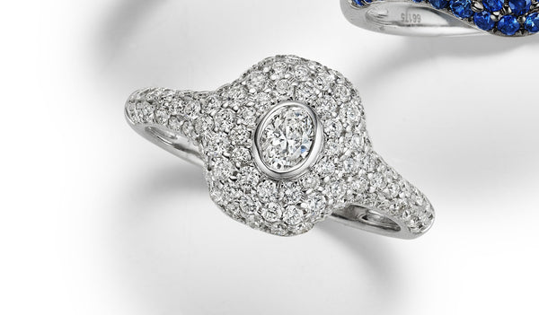 Diamond Oval Candy Ring