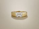 East-West Emerald Cut Diamond Ring by Marina Fragoso