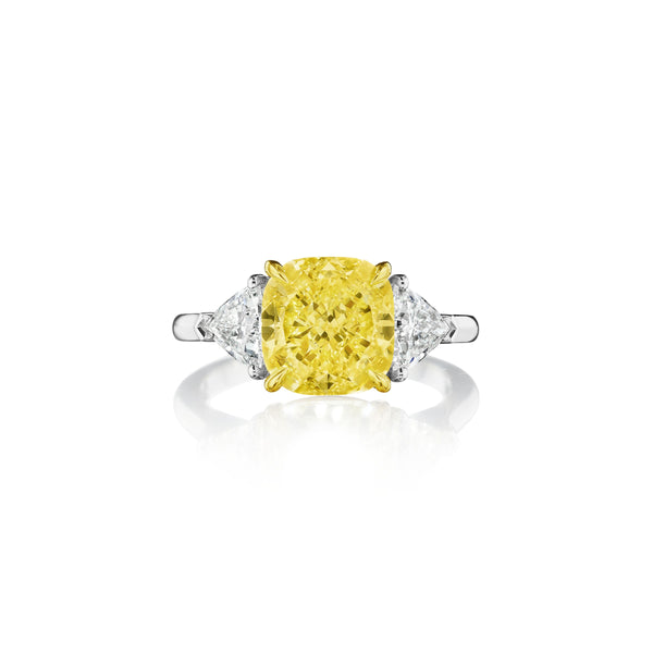 Fancy Intense Yellow Diamond Ring