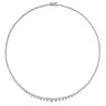 Graduated Tennis Diamond Necklace 11 Carat by Marina Fragoso