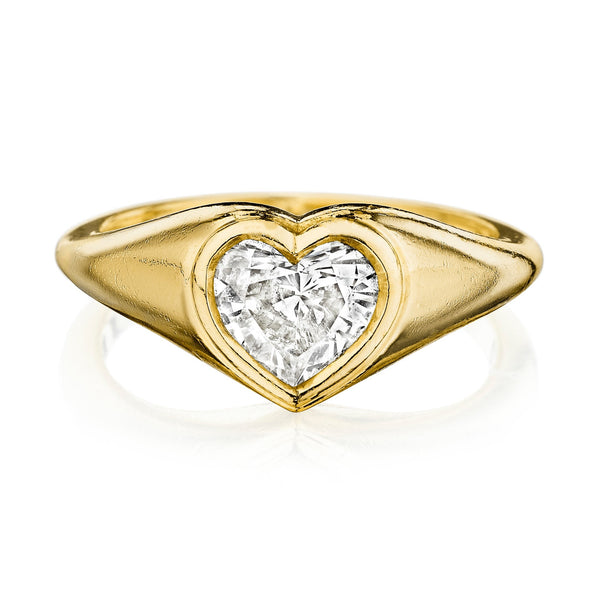 Heart Diamond Ring by Marina Fragoso
