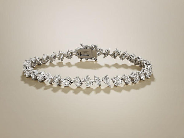 Multi-Shape Diamond Bracelet by Marina Fragoso