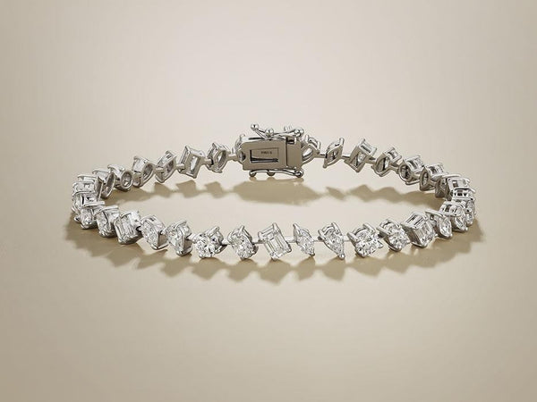 Multi-Shape Diamond Bracelet by Marina Fragoso