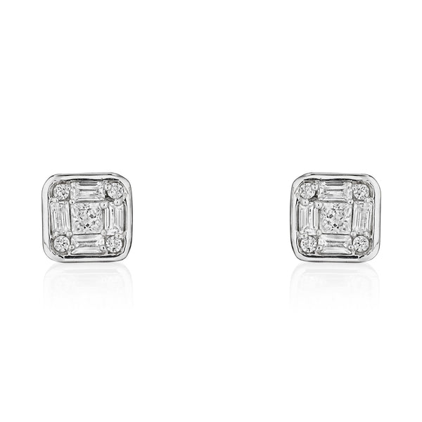 Order and Progress • Diamond Earrings by Marina Fragoso