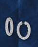 Pavé Bombé Diamond Hoops Earrings by Marina Fragoso