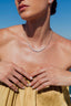 Graduated Tennis Diamond Necklace 6 Carat