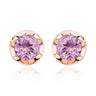 Rose Quartz Burst Earstuds by Marina Fragoso