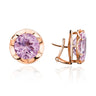 Rose Quartz Burst Earstuds by Marina Fragoso
