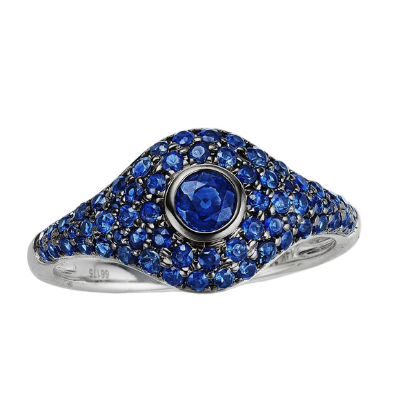 Round Sapphire Candy Ring by Marina Fragoso