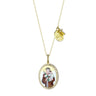 Saint Antonio Enamel Medallion Necklace