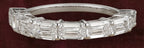 Seven Stone Emerald Cut Band by Marina Fragoso