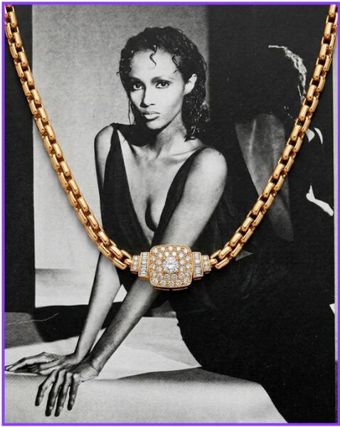 Vintage David Webb Diamond & 18kt Gold Necklace