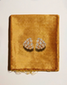 Vintage Diamond & 18kt Gold Ear Clips