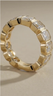 Bezel Set Asscher Cut Diamond Eternity Band by Marina Fragoso