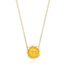 Citrine Burst Pendant Necklace