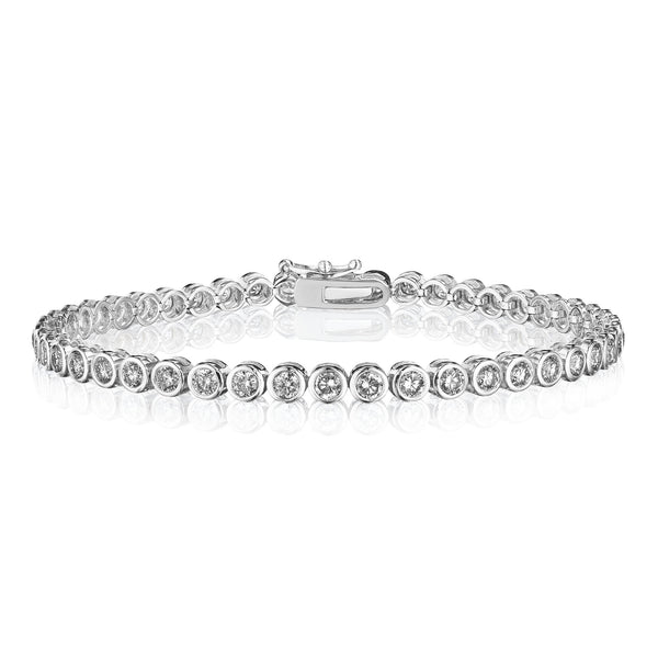 Bezel Tennis Bracelet